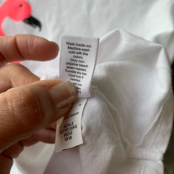 Jumping beans girls flamingo shirt 6X - Picture 7 of 7